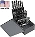 Chicago Latrobe 57725 150 Series High-Speed Steel Jobber Length Drill Bit Set with Metal Case, Black Oxide Finish, 118 Degree Conventional Point, Metric, 25-piece, 1.0mm - 13.0mm in 0.5mm increments