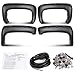 G-PLUS Pocket Riveted Fender Flares, Compatible with 07-13 Chevy Silverado 1500/07-14 Silverado 2500HD 3500HD, 78.0