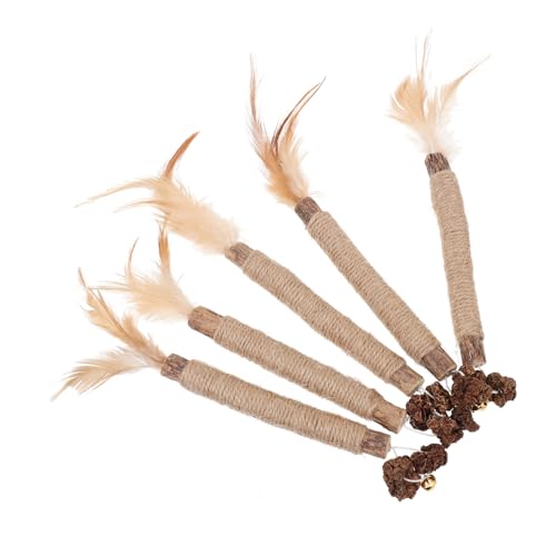 YARNOW 5 Piezas Juguete Masticable para Gatos Gatito Rueda De Gato Hierba Gatera para Gatos Gato Interactivo Palo De Gato Juguete Resistente a Mordeduras De Gato Cereza Cereza