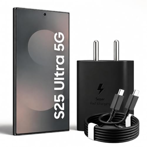 Image of 45W Super-Fast Charging Adapter with 3.3 Ft Type C Cable Compatible with Samsung Galaxy S26 /S25(Ultra /Edge /FE) S24+ /S23 /S24 /S23 Fe /M17 /Z Fold 7 /6 / Flip 7 /6 / Galaxy Tab S11 /S10 Lite /S10 Fe - Black