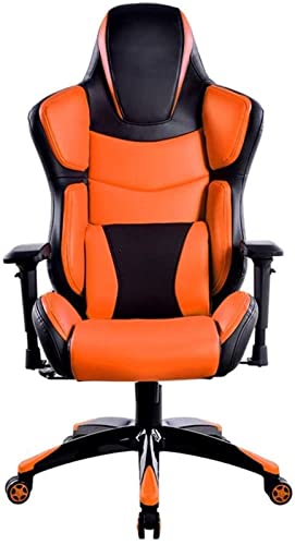 Silla de juego E-sport silla giratoria de carreras ergonómica silla de computadora con respaldo alto reposabrazos silla de juego (color: rojo, tamaño: 124)