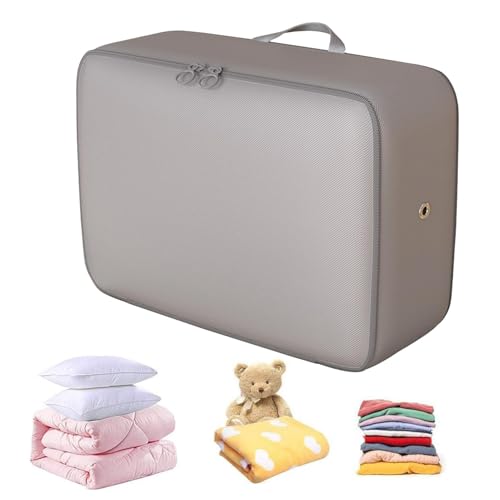 Bolsas organizadoras de compresión, bolsas de compresión para almacenamiento, de mudanza que ahorra espacio para ropa de viaje, bolsas de compresión para el hogar con diseño de asa para