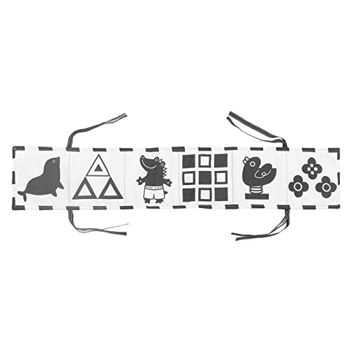 AYNEFY Soft Cloth Book, Baby Cloth Book 12 Pages for Early Education (Graphical Bed Surround Fabric Book)