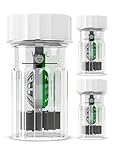 SPORTS WORLD VISION Hydrogen Peroxide Contact Lens Case (3 Pieces) Easy to Carry | Vent Built into Cap | Universal Protective Case, Barrel Shaped Contact Lens Cleaning Container for Everyday Use