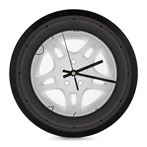 Pendule murale silencieuse pneu moderne sans tic-tac pour une concentration absolue - 2