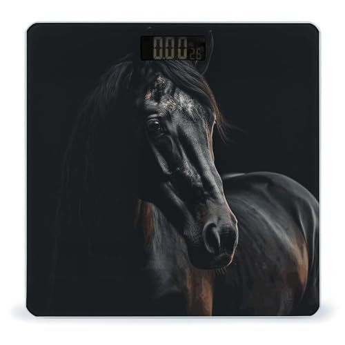 Báscula digital de baño con pantalla LED clara miniatura 1