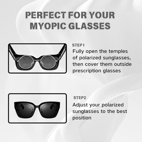 Polarized Sunglasses Fit Over Glasses for Women and men, Oversized Square Sun Glasses UV400 Protection Shades4