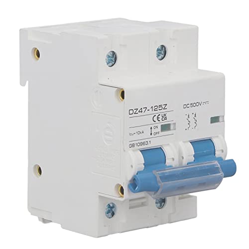 Disjoncteur DC 500V 2P Aramox D125 pour protection de système solaire photovoltaïque