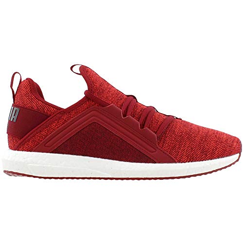 PUMA Puma Men's Mega NRGY Knit Sneaker, red Dahlia-Flame Scarlet Black, 11.5 M US