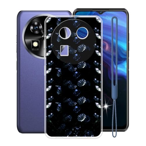 KJYFOANI for Oukitel WP37 Case, Transparent Hull Soft Silicone TPU Protective Case, Shockproof Anti-Fall Shell, Ultra-Thin Bumper Back Cover for Oukitel WP37 (6.60
