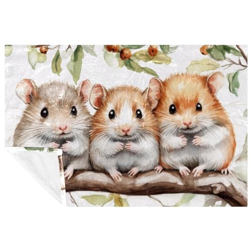 Couverture hamsters imprimée : le cadeau douceur idéal pour lit