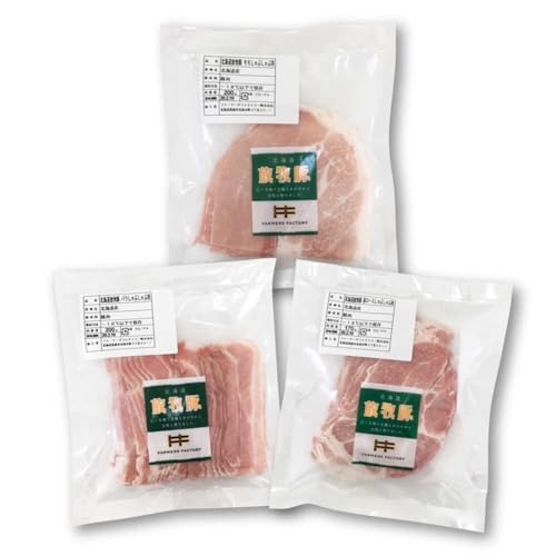 放牧豚 しゃぶしゃぶ3種セット 計570g