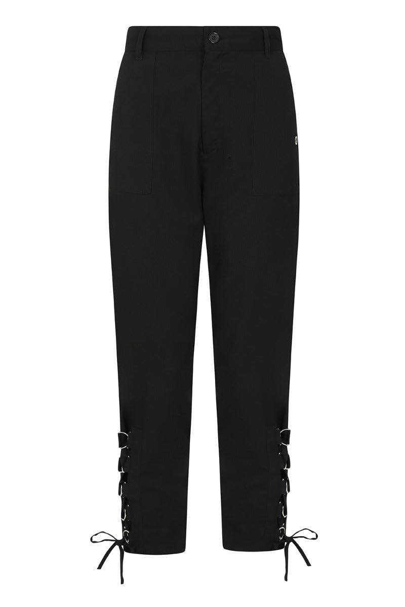 Hell Bunny Tifa Trousers Black