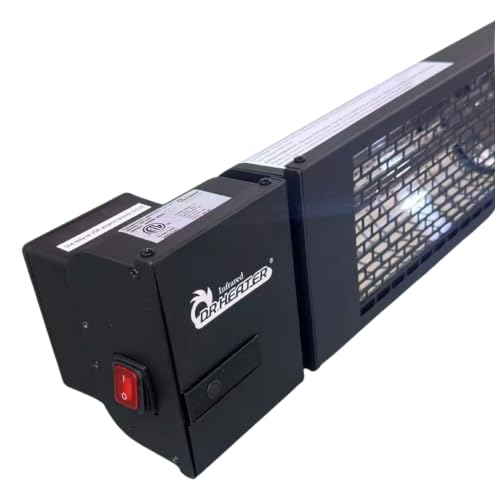 Image of DR. INFRARED HEATER 4500W Electric Infrared Patio Heater, Wall /Ceiling Mount, IPX2 Weatherproof, 208V-240V, Remote Control for Patio, Workshop, Restaurants & Outdoor Dining