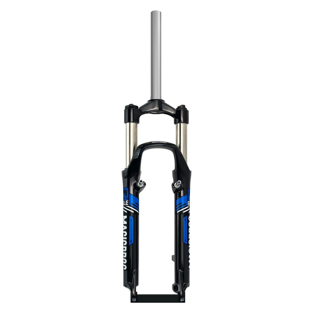 Forcella per Mountain Bike 26 Pollici Forcella MTB 100mm di Escursione Freno A Disco Freno A V Forcella A Molla 1-1/8" Tubo Dritto 28,6 Mm QR 9mm Blocco Manuale
