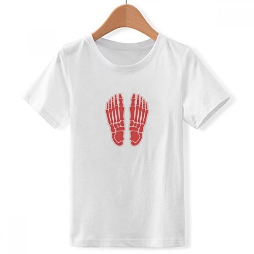 T-Shirt HuBody Illustration os du pied au motif multicolore unique XXXL