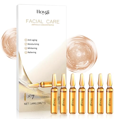 Ampollas Flash Efecto Lifting Inmediato, Acido Hialuronico Serum Facial, Sérum en Ampollas con Nicotinamida Centella, ácido hialurónico, Hidratación, Flash, para todos los tipos de piel