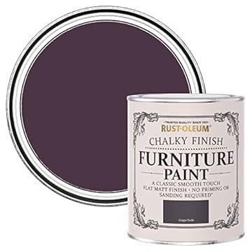 Rust-Oleum Purple Upcycled Furniture Paint in Chalky Finish - Grape Soda 750ml