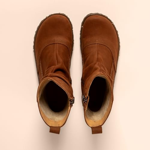 El Naturalista Para Mujer. 2N7223NDE505_023 Botines De Piel N722 Pleasant Wood MarróN (38), Plano, Cremallera, CláSico - 2