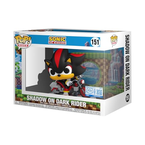 Funko Pop! Rides: Sonic the Hedgehog - Shadow on Dark Rider - Modern Sonic - Collectable Vinyl Figure - Gift Idea - Official Merchandise - Toys for Kids & Adults - Video Games Fans