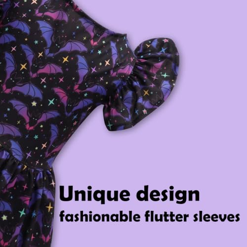 Image of CuteBone Frilly Dog Dress Princess Puppy Halloween Dresses with Ruffled Sleeves Cat Clothes Outfit for Small Dogs Girl Pet Apparel FX22M