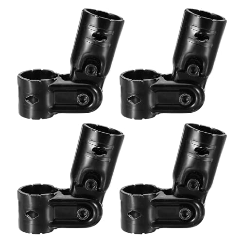uxcell Pivot Tee Pipe Fittings Connector 1-1/8" Adjustable 2-way 4Pcs