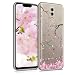 Produktbild kwmobile Case kompatibel mit Huawei Mate 20 Lite - Hülle Silikon transparent Kirschblütenblätter Rosa Dunkelbraun Transparent