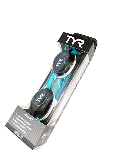 The Finals TYR Velocity Grey and Teal Goggles