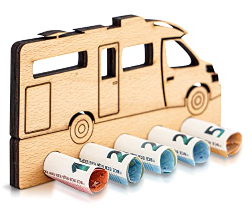 DARO Design - Autocaravana, viaje - regalo de dinero madera