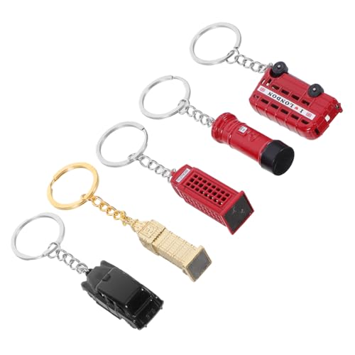 PRETYZOOM Unique London Bus Keychain London Travel Souvenirs Keychain Vintage Bus Theme Charm