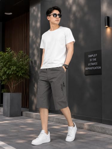 Image of TAGDO Men's Solid Cotton Shorts | Shorts Pant for Men | Shorts for Men (2003)