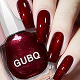 SALROAL Burgundy Red Nail Polish,Pearl Wine Red Quick Dry Nail Polish,Pearlescent Dark Red Nail Lacquer,High Glossy Red Shimmer Iridescent Ultrachrome Nail Art Varnish