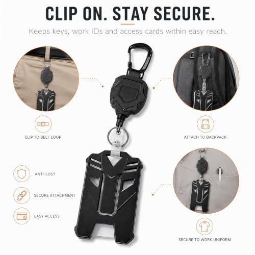 YUNZYLO Retractable ID Card Holder, 70 CM - Image 4