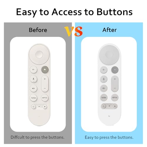 Coque pour télécommande Google TV Streamer 4K 2024 étui silicone blanc LEFXMOPHY - 5