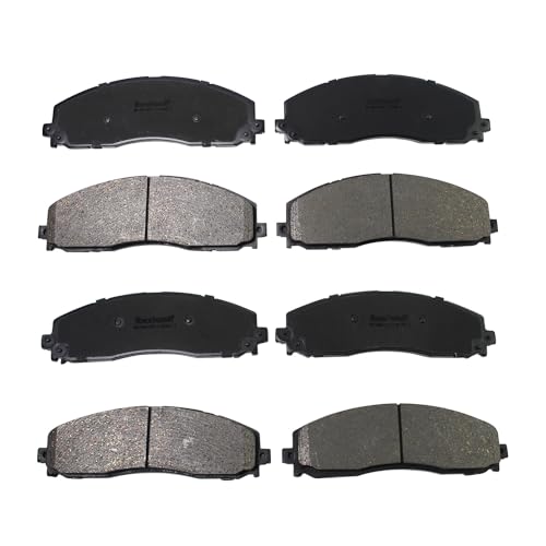 IBESTWOLF Front and Rear Ceramic Brake Pads for 2013-2021 Ford F-250 F-350 Super Duty for 2013-2016 Ford F-450 Super Duty