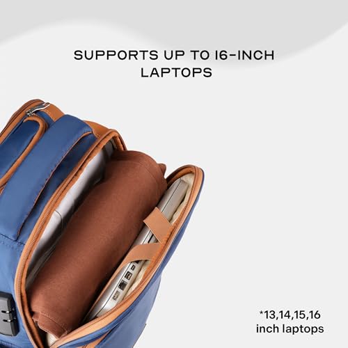 Image of THE ASSEMBLY Laptop Roller Backpack for Men & Women | Convertible Travel Backpack with Wheels | Water-Resistant Polyester Weekender & Office Bag