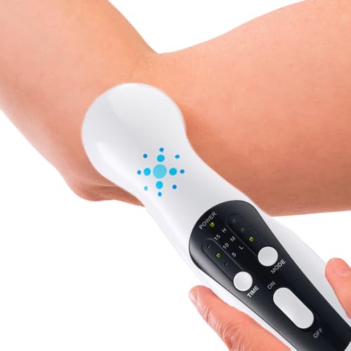 Portable Ultrasound Therapy Machine for Back Pain Relief - Muscle Stimulator - Handheld Device for Chronic & Acute Pain - Complete Kit with Warming Head