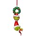 Produktbild Department 56 Hängedekoration Dr. Seuss The Grinch auf Kranz, 8,9 cm, Mehrfarbig