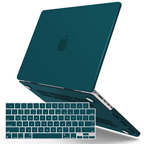 IBENZER Compatible with MacBook Pro 14 Inch Case 2026 2025 2024 2023 2022 M5 M4 M3 M2 M1 A3434 A3112 A3185 A3401 A2918 A2992 A2779 A2442 Mac Pro/Max,HardShellCase&KeyboardCover,QuetzalGN,T14QUGN+1