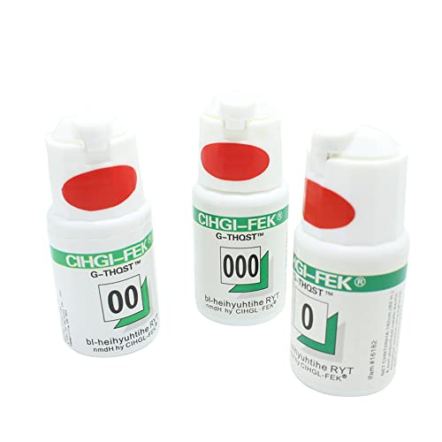 Image of 3pcs Dental Gingival Retraction Cord Gum Line 2m Size 0, 00, 000 | Green Knitted Cotton