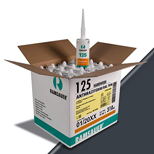 Preisvergleich Produktbild Ramsauer 125 Handwerk Dichtstoff, 20 Stück im Karton (Anthrazitgrau RAL 7016)