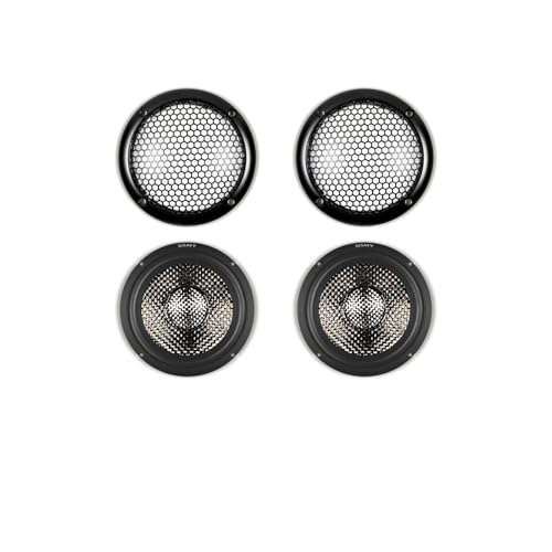 3.5-inch carbon fiber basin car mid-range speaker, 3-inch car center speaker, luxury car two-way three-way mid-range speaker(2piece)