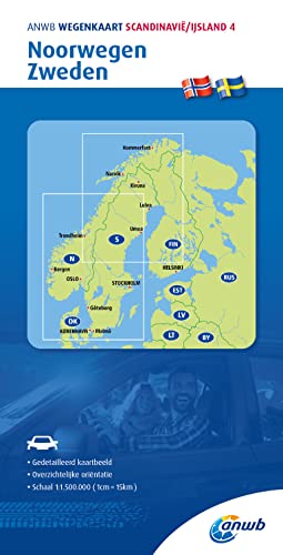 Norway / Sweden Road Map (4) (Wegenkaart)