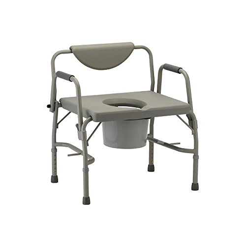 NOVA Medical Products Heavy Duty Bedside Commode Chair with Drop-Arm (for Easy Transfer)