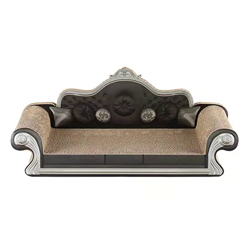 22.5In Large Cat Scratcher Cardboard Sofa Bed,Cat Scratch Pad Cardboard In Sofa Shape Scratcher Durable Corrugated Cardboard To Play And Lounge For Indoor Kitten Or Adult Cat Use(Black, Cardboard) #TOP2