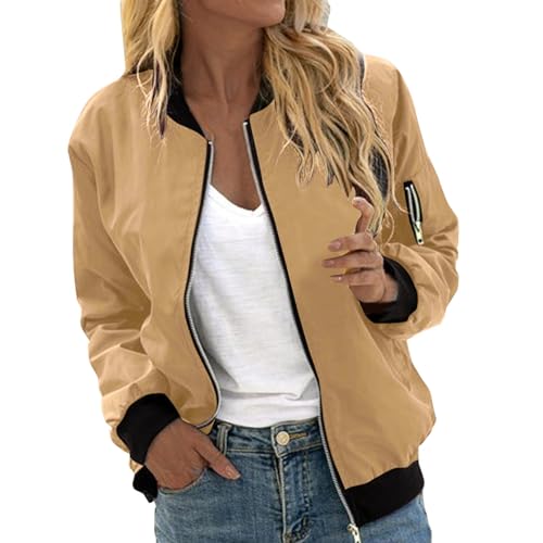 Blusas chaquetas capa de béisbol top casual para mujer M