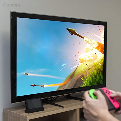 Insten Compatible with Nintendo Switch TV Dock Station HDMI Adapter Portable Hook Up Charging Docking Cradle with USB C Power Input & Extra USB 3.0 2.0 Ports Replacement TV Mode Connector Adapter