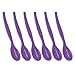 Produktbild Gravidus Eierlöffel 6er Set Lila Kunststoff Löffel für Eier & Joghurt, robust & leicht