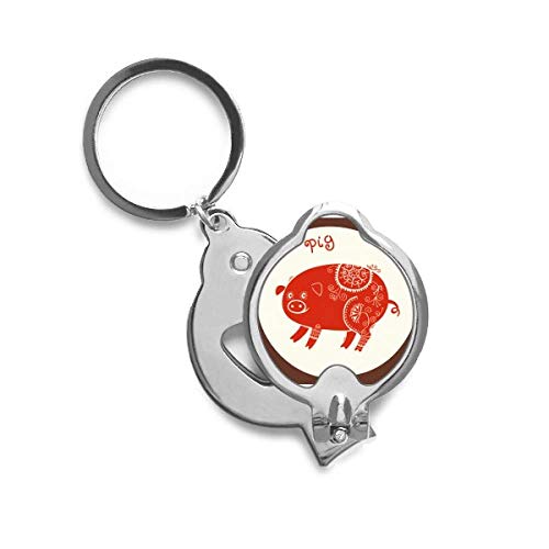 Chine de porc animal zodiaque coupe-ongles rouge accessoire manucure mains