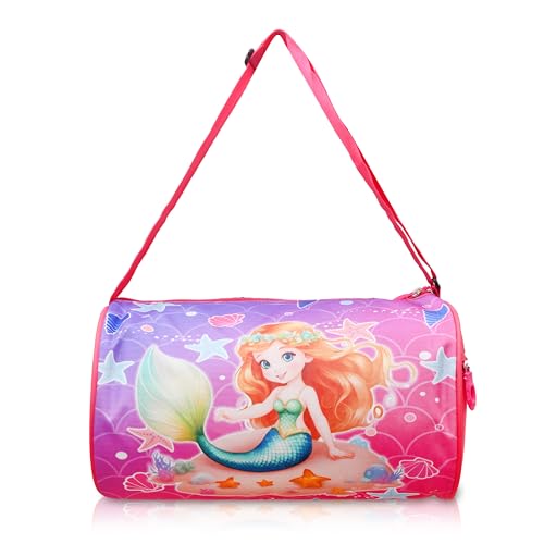 Image of Stylbase Multicolor Polyester Kids Duffle Travel Bag for Travelling Gym, Dance, Swimming, Picnic, Sports, Traveling Bag for Boys & Girls (Mermaid, 18)